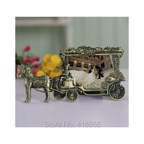 PRZY Mold Frame Silicone Mold Creative Retro Photo Frame Cake Decorator Princess Carriage Marriage Wedding White Moulds 001