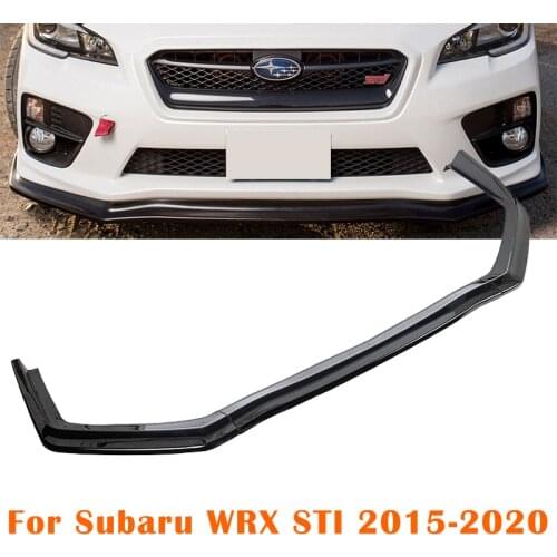 Front Bumper Splitter Lip Spoiler Diffuser Bumper Body Kits Replacement For Subaru WRX STI 2015-2020