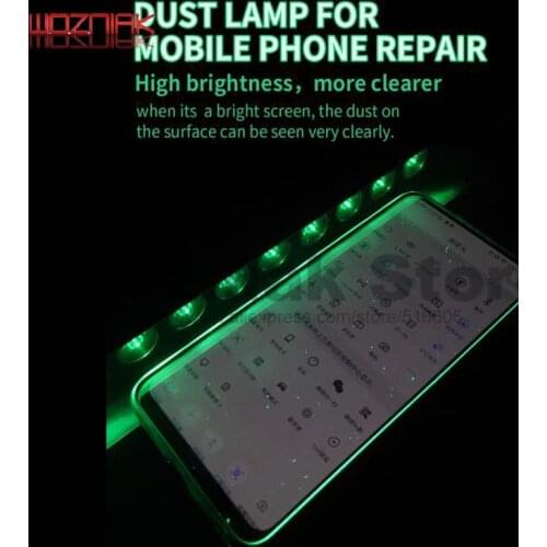 SAME QIANLI ISEE LCD Screen Detect Dust Lamp High Definition Green Dust Detection and Maintenance LED Light for IPHONE HUAWEI