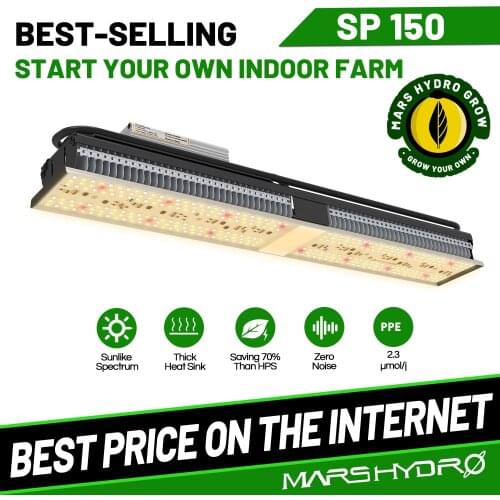 Mars Hydro SP 150 LED Grow light Full Spectrum Indoor Garden Hydroponics Zero Noise Waterproof Professional Planting Phytolamp