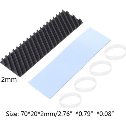 Pure Copper Graphene Heatsink M.2 2280 PCI-E NVME SSD Thermal Pad Cooler