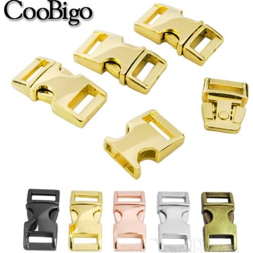 10mm Metal Buckle Clip Strap Fastener Quick Release Buckles for Bag Webbing Belt DIY Paracord Bracelet Hardware Accessories 1pc