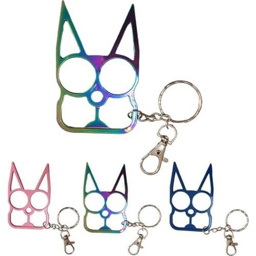 10pcs Cat Ear Finger Tiger Keychain Opener Screwdriver Key Chain Multifunctional Keyring Purse Handbag Ornament DIY Accessories