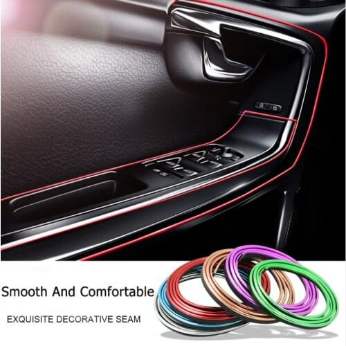 5M Car Styling Interior Accessories Strip Sticker For Toyota Corolla Avensis Yaris Rav4 Auris Hilux Prius Prado Camry Celica