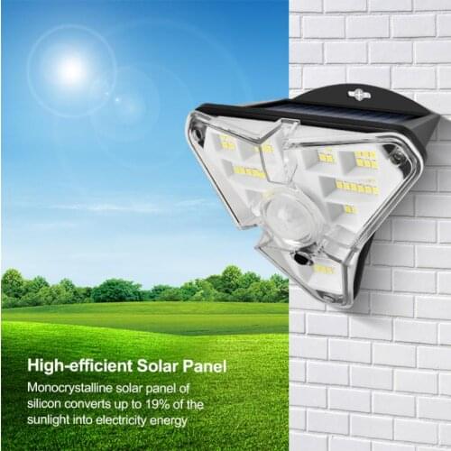 68SMD LED Solar Light 5V Outdoor 3 Modes Motion Sensor PIR Wall Light Waterproof Solar Lamp Solar Powered Sunlight Garden Decor