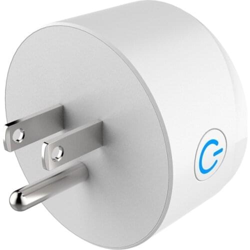 90-250V Mini US Wifi Plug Outlet Wireless Remote Voice Control Smart Home Socket Switch Work with Alexa Google- APP