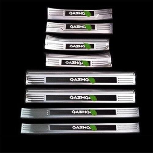 Car Styling For Qashqai J11 Accessories 2016 2017 2018 Scuff Plate/Door Sill Scuff Plate Guard Pedal Protector