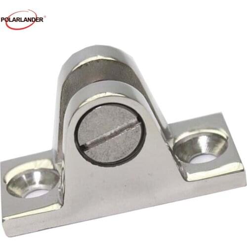 Big Heavy 316 stainless steel Inch Duty Deck 55*26mm*1 Screw Bimini 90 Degree Hinge Marine Boat Yacht Top Fitting