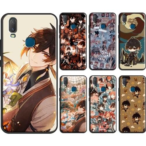 Zhongli Genshin Impact Case For Vivo Y11 2019 V17 Neo V20 SE Y1S Y12 Y17 Y19 Y20 V11 i Y30 Y50 Y70 Y91C Coque