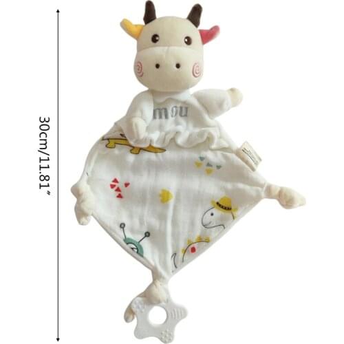 Baby Comforter Appease Towel Soft Cartoon Animal Doll Sleeping Toys Nursing Cuddling Blanket Bib Shower Gifts for Newborn