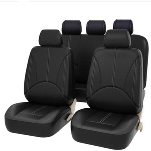 Artificial Leather Foreign 4 Pcs 9 Pcs Car Seat Four Seasons Universal Cushion 5 Car Universal High Quality