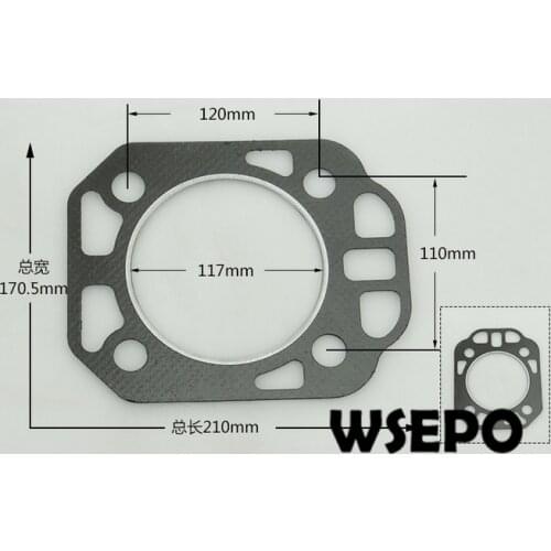 OEM Quality! Cylinder Packing/Head Gasket for ZS1110 4 Stroke Small Water Cooled Diesel Engine