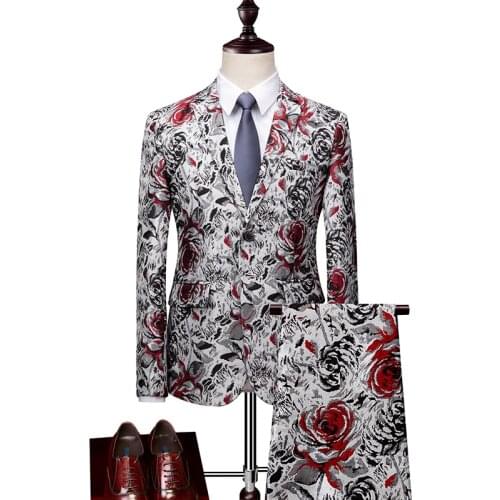 Jackets+Pants) Men Dress Suits British 2Pcs Men Wedding Suit Autumn Mens Business Formal Plaid Suit Men Luxury Slim Dress S-6XL