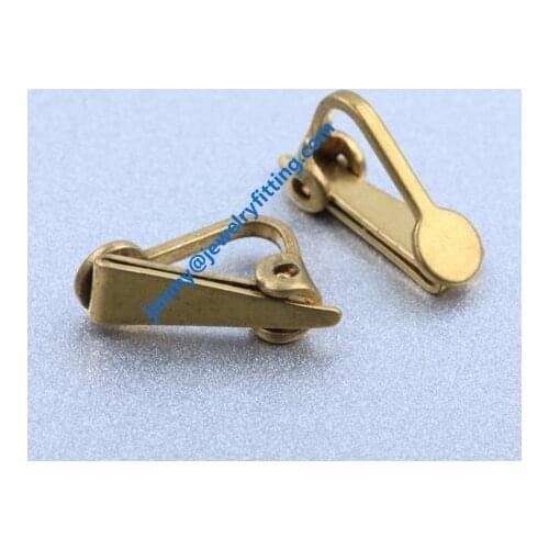 Brass leverback earrings clip ear wire clip earring fitting fashion jewelry findings