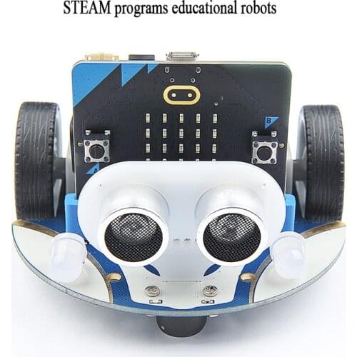 Microbit Suite Stem Education Extension Building Blocks Programmable Robot Tracking Obstacle Avoidance Intelligent Car