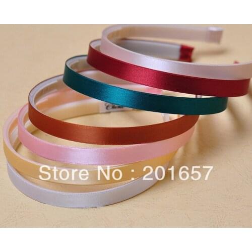 Wholesale and Retail fashion freeshipping santi color plain soft plastic hairband design hair accessories-JKHN