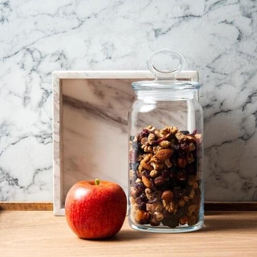 Pasabahce 96761 Kitchen 3'lü Glass Jar With Lid 1130 cc