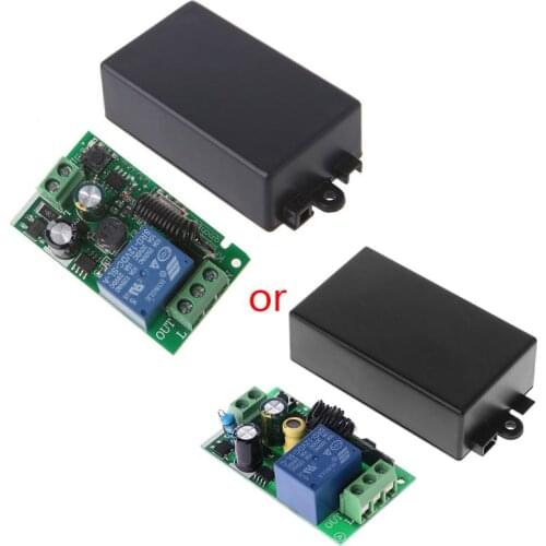 AC 220V 1CH RF 433MHz Wireless Remote Control Switch Module Learning Code Relay C7AA