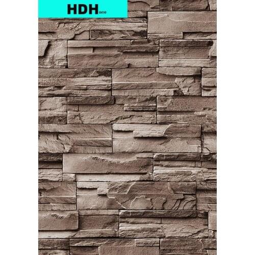 Light Brown Brick Self Adhesive Wallpaper Stone Peel And Stick Wallpaper Faux Brick Vinyl 3D Wallpaper For Home Decor Stickers