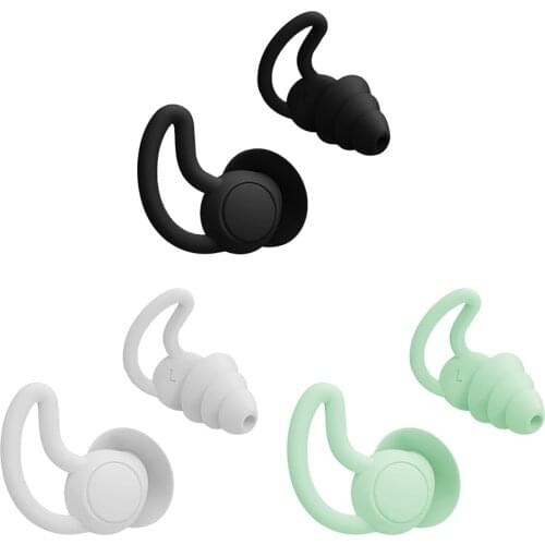 Silicone Ear Plugs Sound Insulation Ear Protection Earplugs Anti-noise Sleeping Plugs For Travel Silicone Soft Noise Reduction