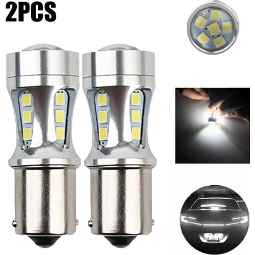 2Pcs LED Bulb 1157 BAY15D P21W Car Backup Reverse Lights For Car Turn Signal Lights White Lighting For Dropshipping Wholesale