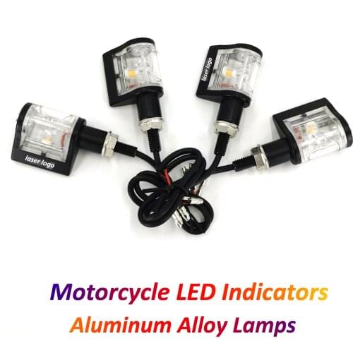 LED Turn Signal Motorcycle 12V Indicators Aluminum Alloy Flasher Blinkers for Honda CBR1000RR ER6N Versys 650 Ninja 400 R6 GSXR