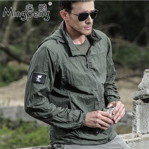 Archon Tactical Jacket Army Skin Jackets Outwear Male Sunscreen Lightweight Breathable Windproof Quick Dry Jacket