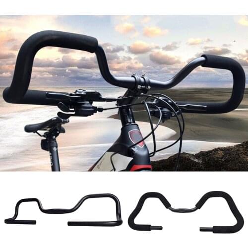MTB Mountain Bike Butterfly Bicycle Handlebar Fixed Gear Black Seat Stem Flat Lowrider Extension Kink Carbon Part