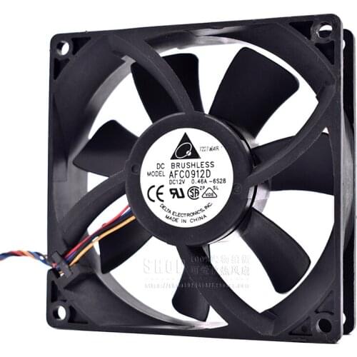 Original 9CM 9025 12V0.46A AFC0912D double ball 4-wire PWM chassis cooling fan