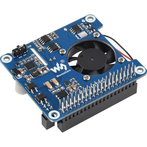 Waveshare Power Over Ethernet HAT (Type C) For Raspberry Pi 3B+/4B, 802.3af/at Power-Sourcing Equipment Required