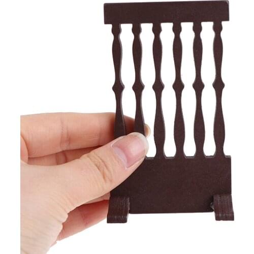 1/12 Dollhouse Miniature Wooden Steepletop Japanese Style Creative Cutoff Screen Doll House Accessories