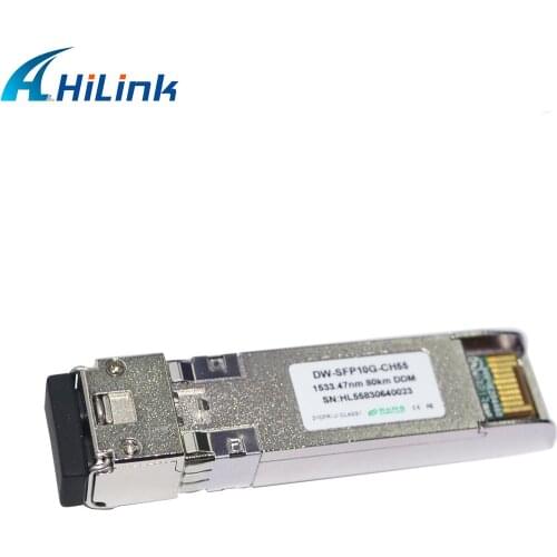 10G BASE DWDM 1533.47nm 80KM DWDM SFP+ Transceiver Module LC Connector 10G C55