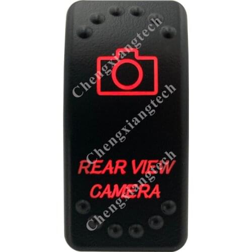 12V 20A / 24V 10A Dual Red Led 5P On Off SPST Rocker Switch Rear View Camera Waterproof for Car Boat Truck Circuit Breaker
