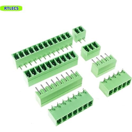 2 3 4 5 6 7 8 9 10 11 12 13 14 15 16 Position 3.81 mm 0.150" Terminal Block Header Male Pins Shrouded Right Angle through holes