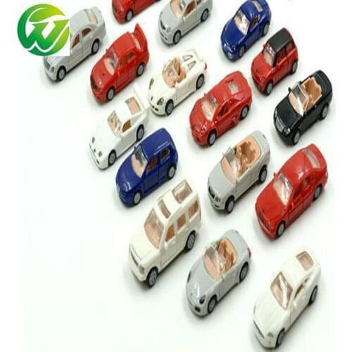 2018 16pcs/lot New Style Scale Cars Toy For Architeture Layout 1:87 Resin Plastic Model Building Maker Factory And Kits Toys