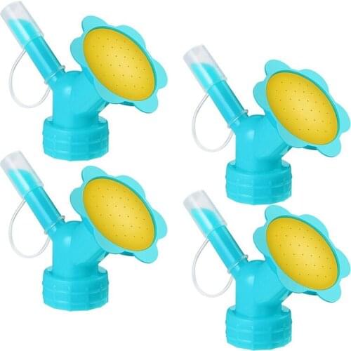 4Pcs Bottle Cap Sprinkler Bottle Watering Spout Plant Dual Head Bottle Bonsai Watering Can for Seedlings Garden Tool