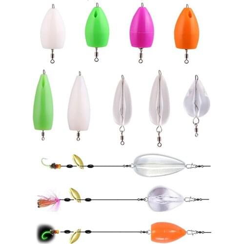 5pcs Throwing Aid Pin Loop Long Shot Floating Sinking Modified Color Auxiliary Device Fishing Bait Counterweight Accessor
