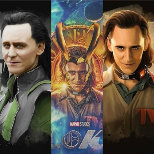 5D Marvel Thor Ragnarok Movie Poster Disney Loki TV Diamond Mosaic Diamond Painting Full Diamond Embroidery Home Decor