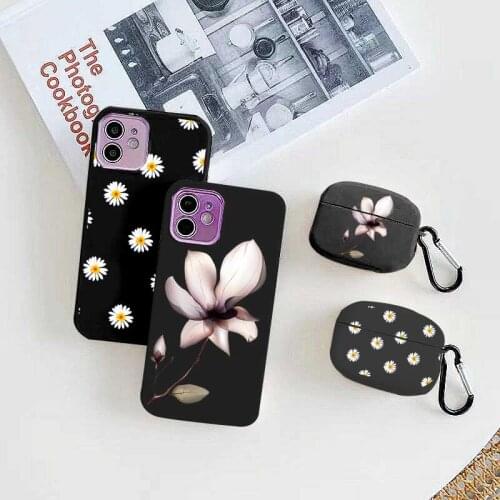 Cartoon Daisy Earphone Cases For Apple Airpods 2/1 Fashion Lotus Cover For Apple iPhone Airpod Earphone For Airpods 3 Pro Fundas