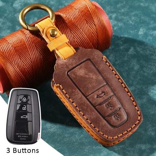 Car Key Cover Case For Toyota Prius Camry Corolla C-HR CHR RAV4 Prado Auris Avensis Land Cruiser 200 Prado Crown Revo Accessorie