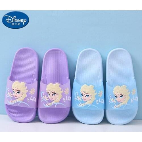 Disney Disney Childrens Slippers Summer Frozen Girls Princess Sandals Indoor Slippers Beach Shoes Non-slip Slippers