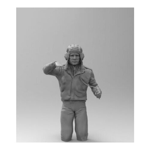 New Unassembled 1/16 Soviet T-72 Tank Commander winter Resin Figure Unpainted Model Kit