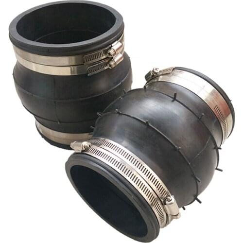 5"-16" KXT Flexible Rubber Joint SS304 Clamp Type Pipe Flexible Rubber Joint DN125-DN400 Pipe Connection