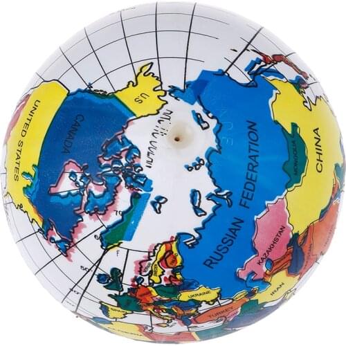 World Globe Teach Education Geography Toys for Children Inflatable Toys Map Balloon Beach Ball Family Educational Toy