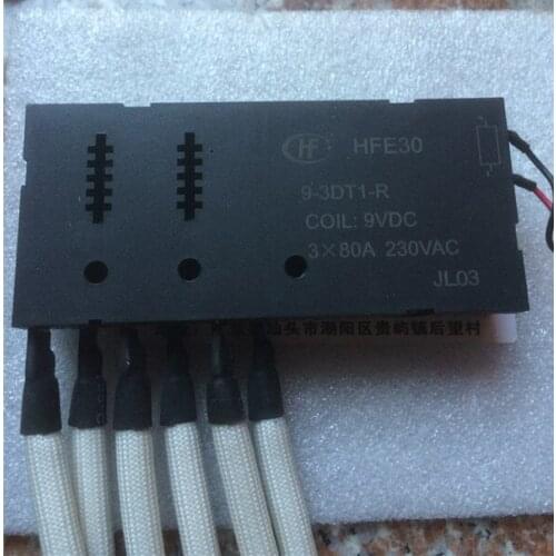 HFE30 9-3DT1-R 9VDC 3X80A 230VAC Relay