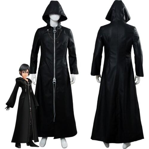 Kingdom Hearts III Cosplay Costume Organization XIII Office Trench Coat Custom Made For Halloween Carnival Costumes