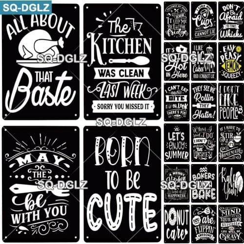 Kitchen Metal Sign Retro Sign Tin Sign Indoor Party Sign Pub Bar Club Plate Bar Sign Pub Club Plate Home Decor Drop Shipping