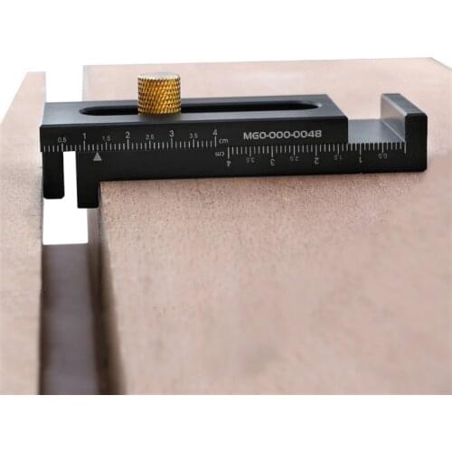 5-40mm Woodworking Micrometer Gap Gauge Aluminum Alloy Depth Measuring Sawtooth Ruler Marking Gauge Measuring Tools