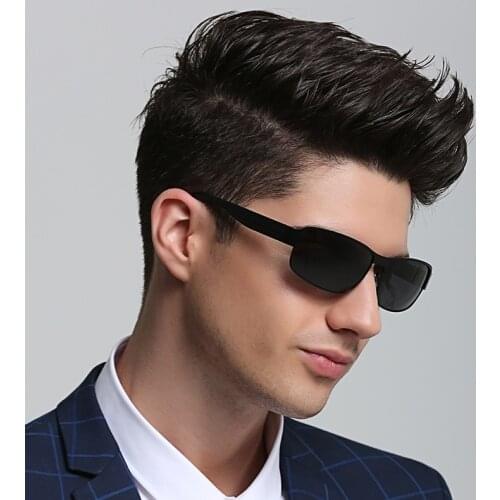 Fashion Brand Designer Mercede Sunglasses Men Aluminum Magnesium Polarized Vintage Square UV400 Glasses For Driving Fishing 8485