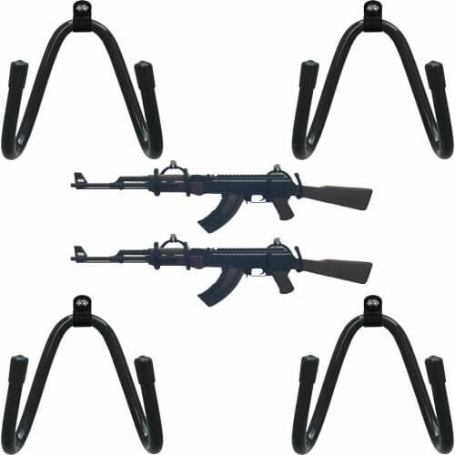 4x Shortgun Rifle Wall Rack Wall Mount Wall Holder Wall Display Storage Gun Rack